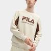 New FILA Sweatshirt Men's Stone Milk Color F11M419204F-IV