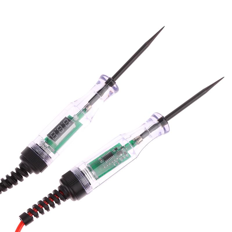 Digital Display Long Probe Pen Light Bulb 6V 12V 24V Dc Car Truck Voltage Circuit Tester Automobile Repair Diagnostic Tools