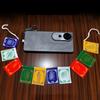 Mini Traditional Tibetan Prayer Flags 5 Element Colors Handmade Wind Horse Affirmation Flags for Home Backpack Decor Gift