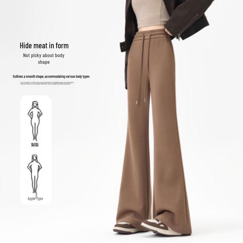 

Handu Yishe Women s Warm Fleece Micro-Flare Casual Pants XL