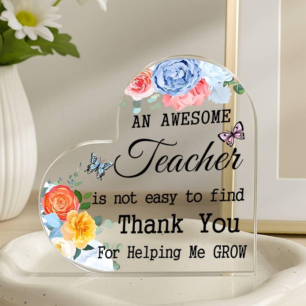 

Teacher Appreciation Gift: Thank You For Helping Me Grow Decor. Awesome Women’s Desk/Table Decor (Classroom/Office). чистый