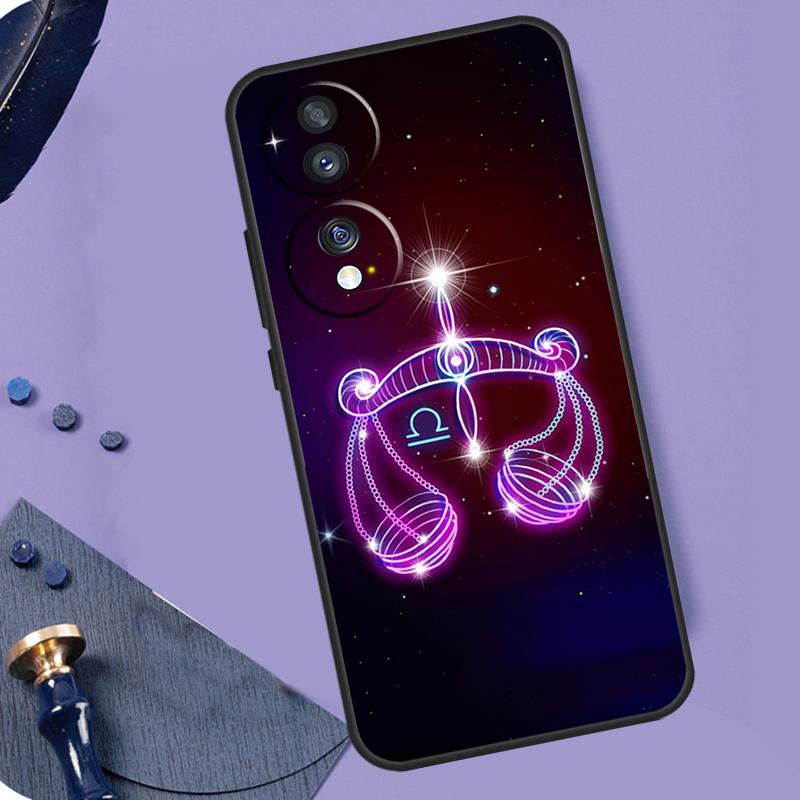 

Чехол со знаками зодиака для Honor 400 200 Pro 50 70 90 X9a X9b X9c X9d X8a X8b X8c Magic 7 Lite 5 6 8 Pro Чехол Honor 200