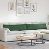 Sofa Cushions 2 Pieces Dark Green 145 X 40 Cm Cord Fabric