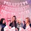 Bow Happy Birthday Banner, Pre-Strung Pink Bows Garland for Women Girls Bow Birthday Party Decorations, Bow Party Decor