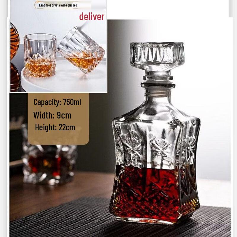 ZISIZ Glass Wine Decanter