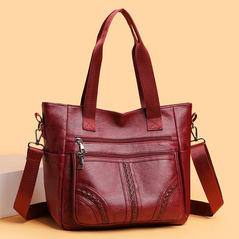 Multi Functional Single Shoulder Retro Commuting Tote Bag