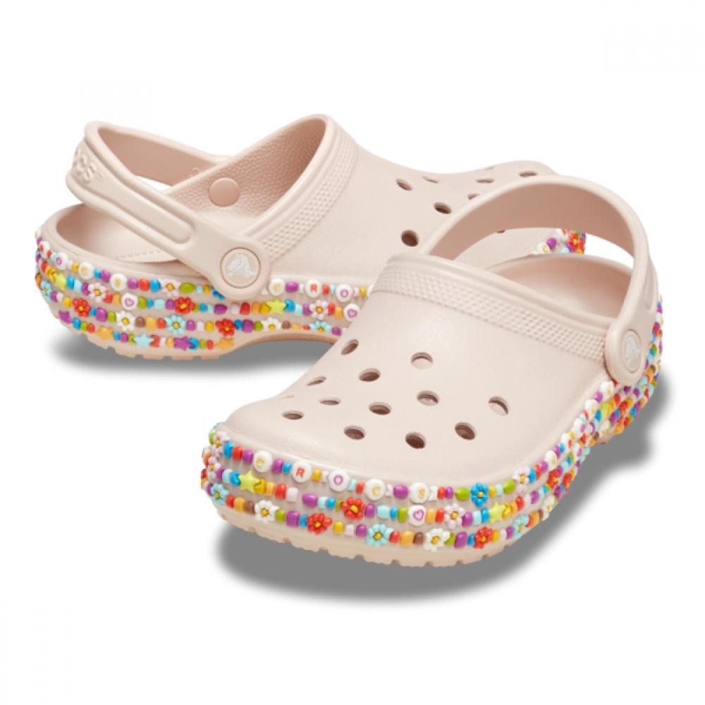 Crocs Kids Classic Beaded Band Clog Kids 211614 6ur Crocs Sandals Slippers Gibbitz Biz Van... J2(210)