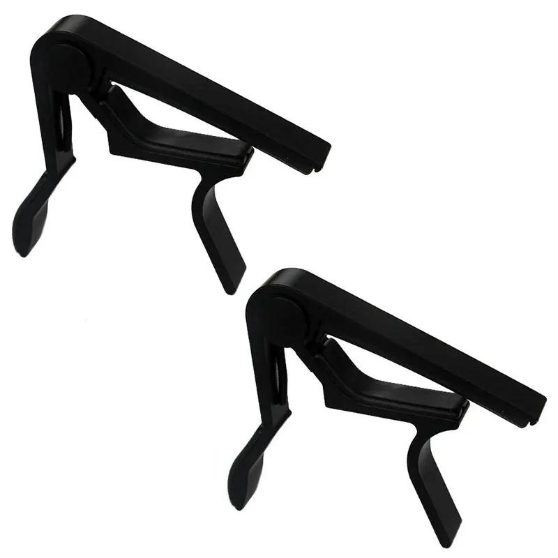 Guitar Capo for Acoustic and Electric Guitars Single Handed Capos Black