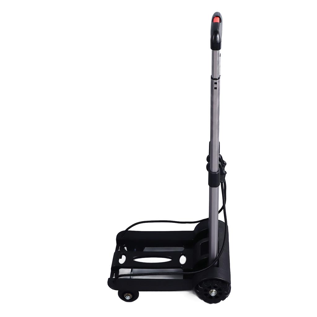 Portable Foldable Dolly Cart With Retractable Handle Wheels Aluminum Alloy Plastic Foldable Hand