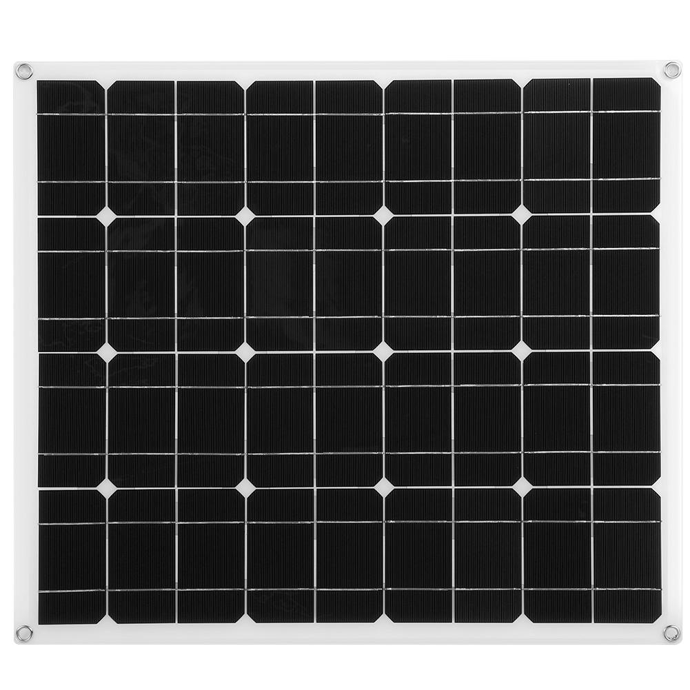 60W 18V Solar Panel IP65 Monocrystalline Dual USB 12V/5V DC Flexible Battery Charger for Car RV Boat
