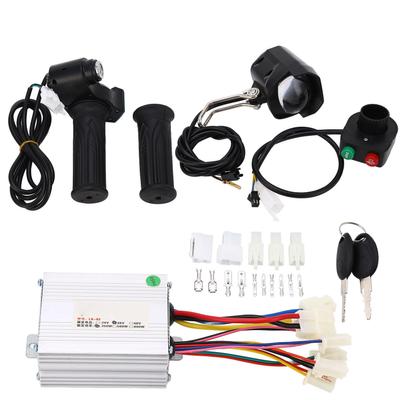 Electric Bike Conversion Kit 36V 350W Heat Dissipation Headlight Switch Electric Bike Motor