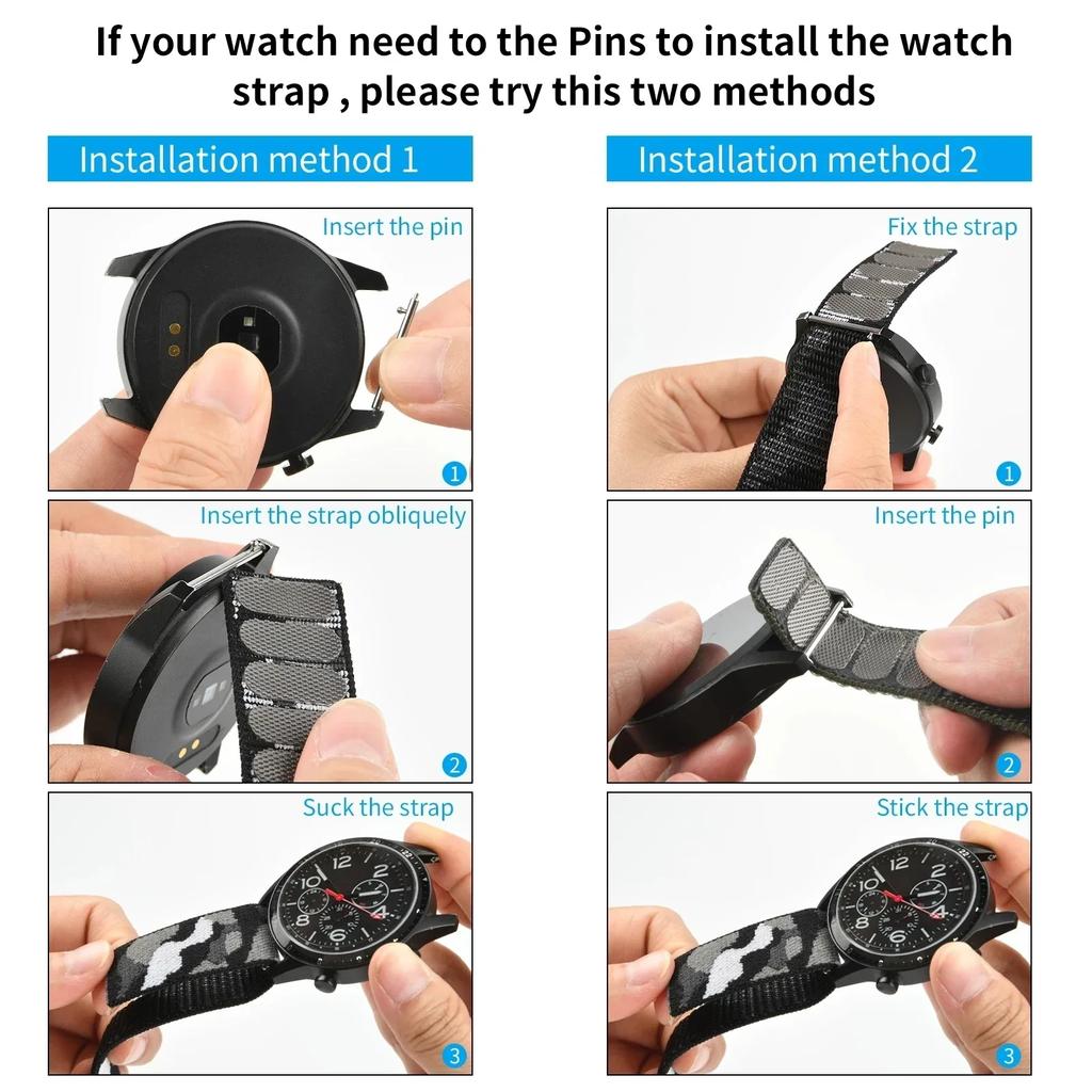 Elastic Nylon Wrist Band Sfor Garmin Instinct 2X Solar Tactix Delta Tactix 7 Pro Watch 22/26mm Bracelet For Forerunner 935 945