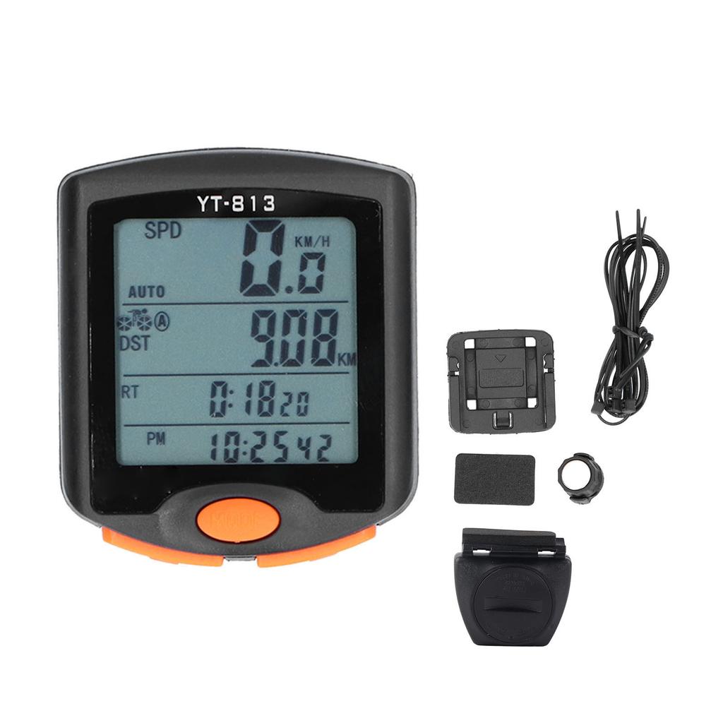 Bicycle Computer Waterproof Bike Speedometer Bicycle Accessories with LED Backlight Display