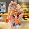 Cartoon Racing Car Keychain & Backpack Charm – Exquisite Small Gift