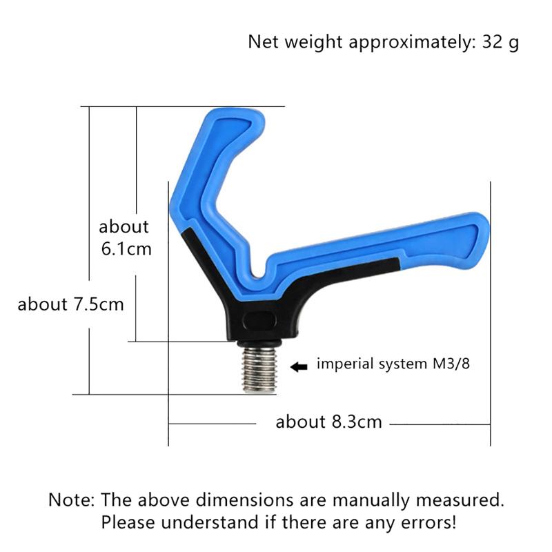 Feeder Bracket Head L-Shaped Bracket Head Sea Rod Bracket Fork Accessories British 3/8 Thread