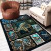 Ocean Octopus Frames Pattern Rug Floor Mat for Living Room or Bedroom Soft and Comfortable Carpet a Gift for Birthday and Holiday.