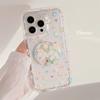 Transparent Floral Bracket 14promax IPhone Case 13 Small Fresh Iphone15 Suitable for 16 Anti Fall 12 Soft
