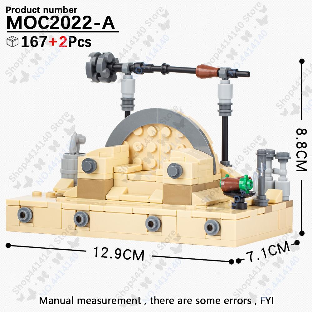 MOOXI Space Wars Movie Throne Military Conference Room Scenario Model Building Block DIY Diorama Bricks For Kids Montessori Toys