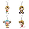 Hohe Qualität One Piece Film Red Ruffy Zorro Schlüsselanhänger Taschenanhänger Doppelseitig Acryl Spielzeug Figur Geschenk
