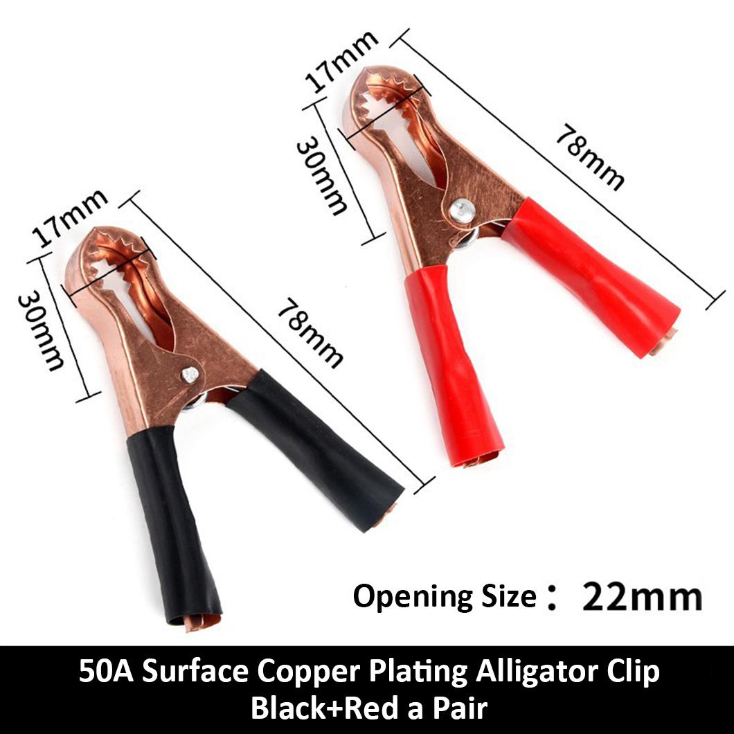 

ABILKEEN Високоякісний металевий алігатор Cilp 30/50/100/200/300 з великим струмом автомобільного акумулятора Роз’єм живлення Роз’єм алігатора