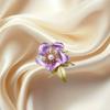 Camellias Flower Brooch with Elegant Faux Pearls Handmade Floral Lapel Pin Jewelry for Parties Weddings and Banquets