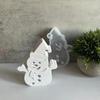 2025 New Snowman Candle Mold Christmas Snowman Shape Cement Gypsum Ornament Mold Epoxy Resin Mould Xmas Gifts