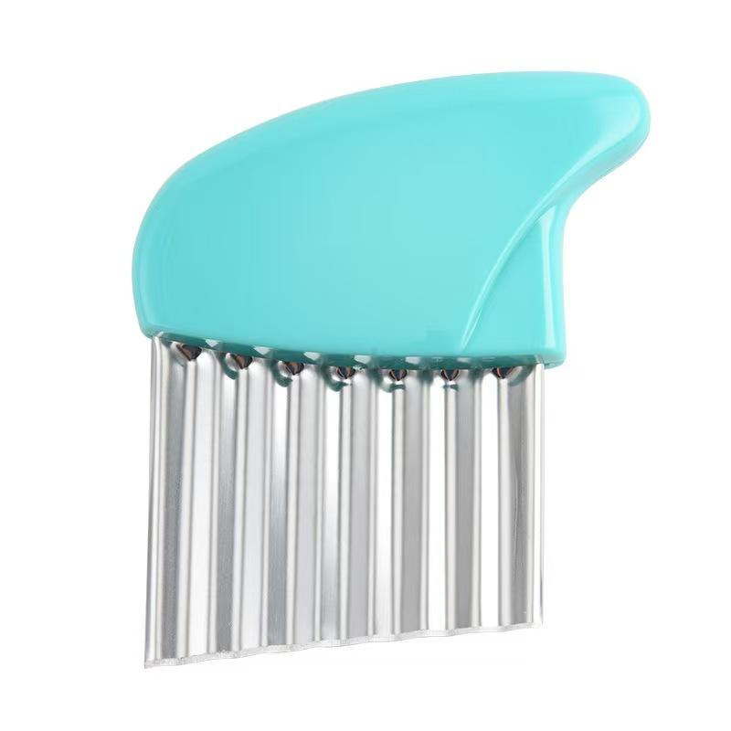 1 Pcs Wave Onion Potato Slicer Cutter Wrinkled French Fries Salad Corrugated Cutting Chopped Potato Slices Knife Kitchen Gadgets
