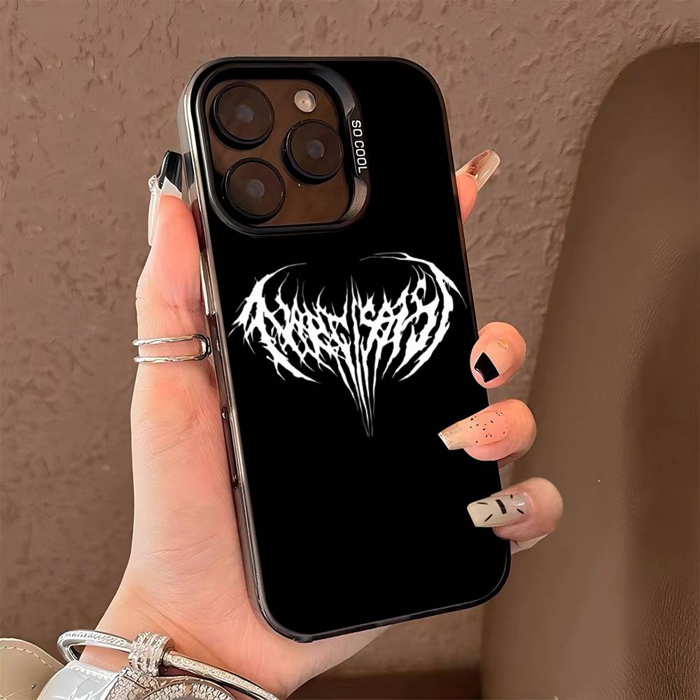 O-Opium Rap Playboi Carti Phone Cover For IPhone 16 15 14 13 12 11 17 Pro Max Plus Color Silver Shell