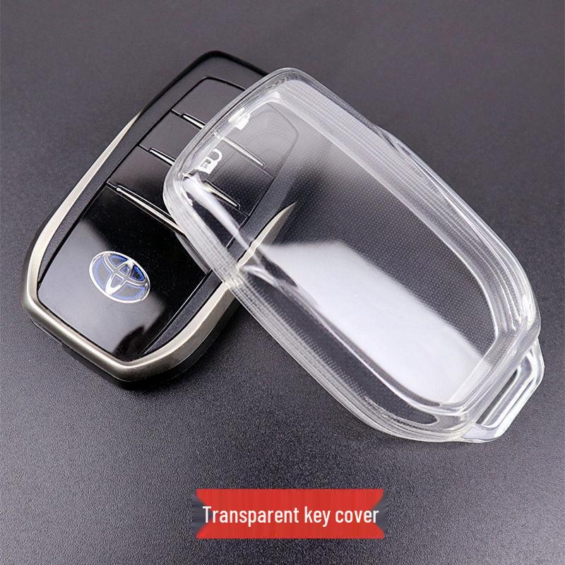 Transparent Full Coverage Key Case for Toyota Corolla, Camry, Crown, RAV4