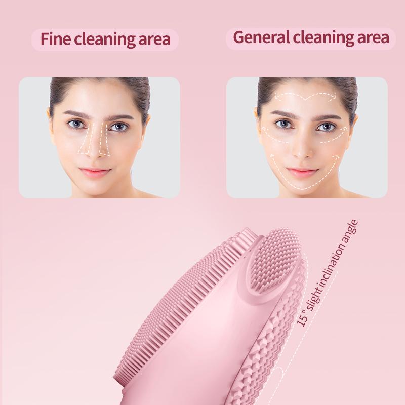 Electric silicone multifunctional cleansing instrument cleans blackheads beauty massage face wash bath brush ProfessionalGrade