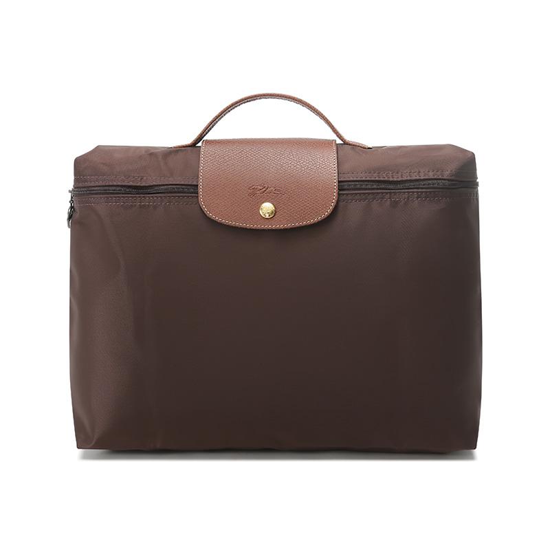 

Longchamp Short Handle Foldable Fabric Briefcase Tote Bag Unisex tote bags Brown 2182089P81 Basic Set (Bag)