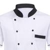 Chef Jacket Short Sleeve Food Kitchen Lightweight Cooker Coat