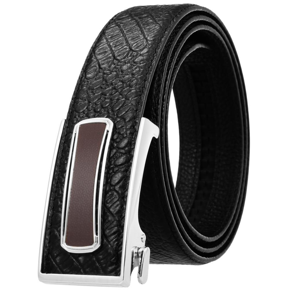 Ceinture tendance en cuir de vachette pleine fleur, boucle intérieure ceinture homme Ly36-23018-5