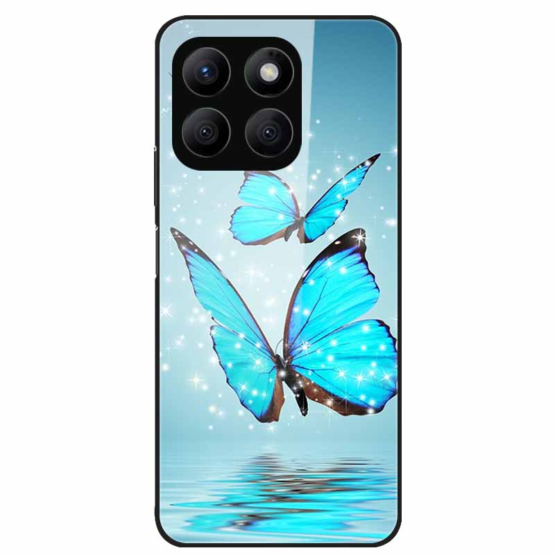 For Honor X8C Case Tempered Glass Hard PC Back Shell for Honor X8C 4G Phone Cases Bumper Covers for HonorX8C X 8C Fashion Shells