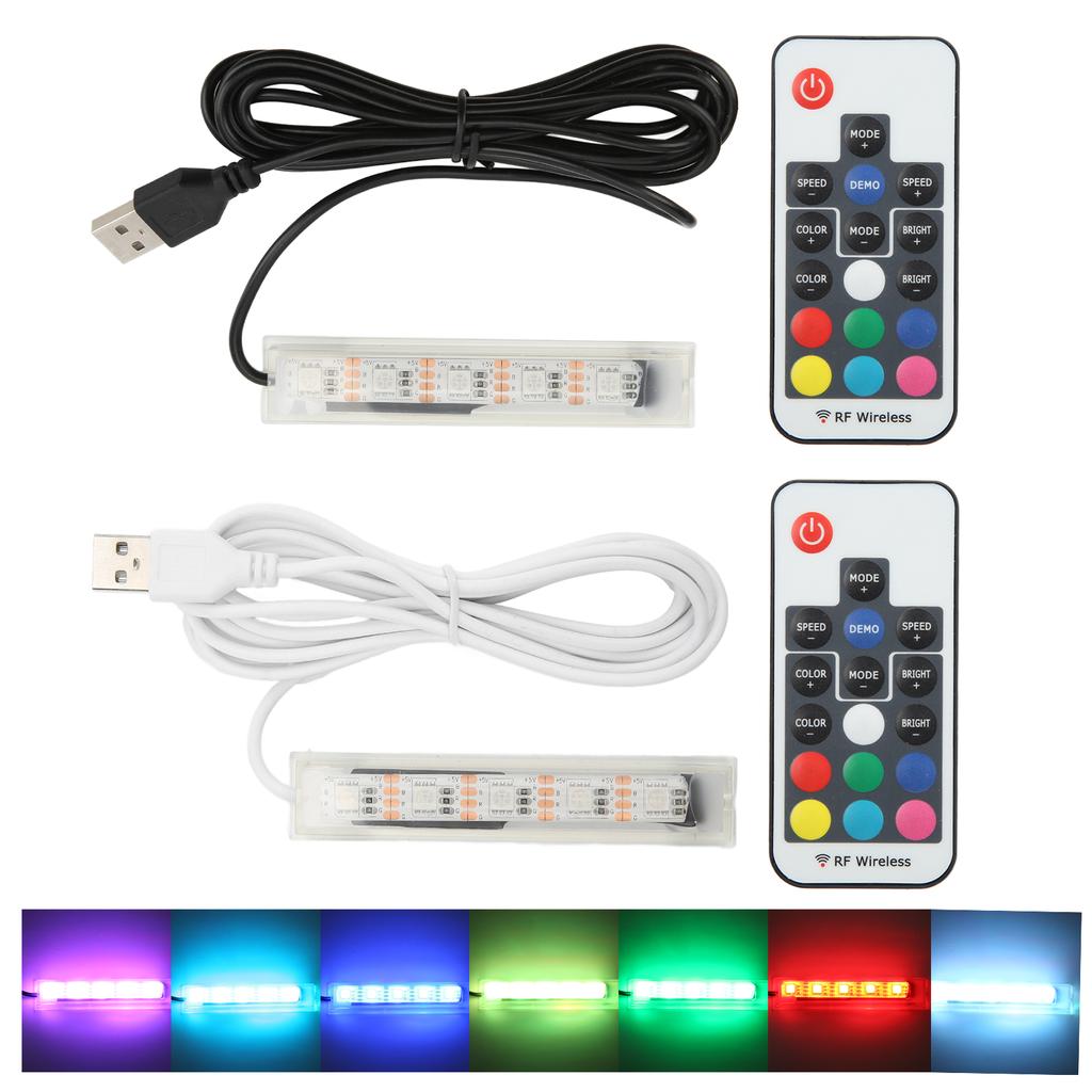 Mikro-Aquarium-Licht, USB-betriebene Fernbedienung, bunte Fisch-LED-Lampe für Landschaft
