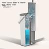 Stainless Steel Handle Lazy Mop Flat Squeeze Bucket Set with Long 360-Degree Rotation Dry Wet Use Tile Floor Cleaning Wringer Kit Family-Friendly Tool