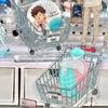 Creative Shopping Cart Badge Holder Acrylic DIY Anime Badge Display Ornaments for Room Decoration Stylish Friends Gifts 2025 New