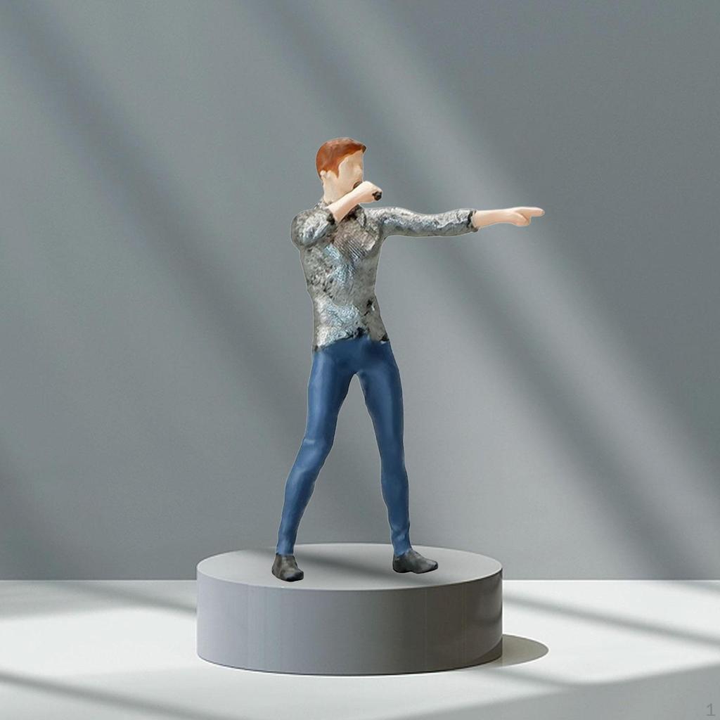 1/64 Male Figures, Character Figure Collection, Model Railways, Human Figures for Dollhouse,