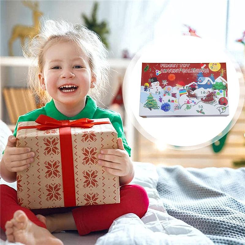 2025 Christmas Advent Calendar for Kid Girls Boys Gift Christmas Party 24Days Countdown Advent Calendar Xmas New Year Gift Boxes