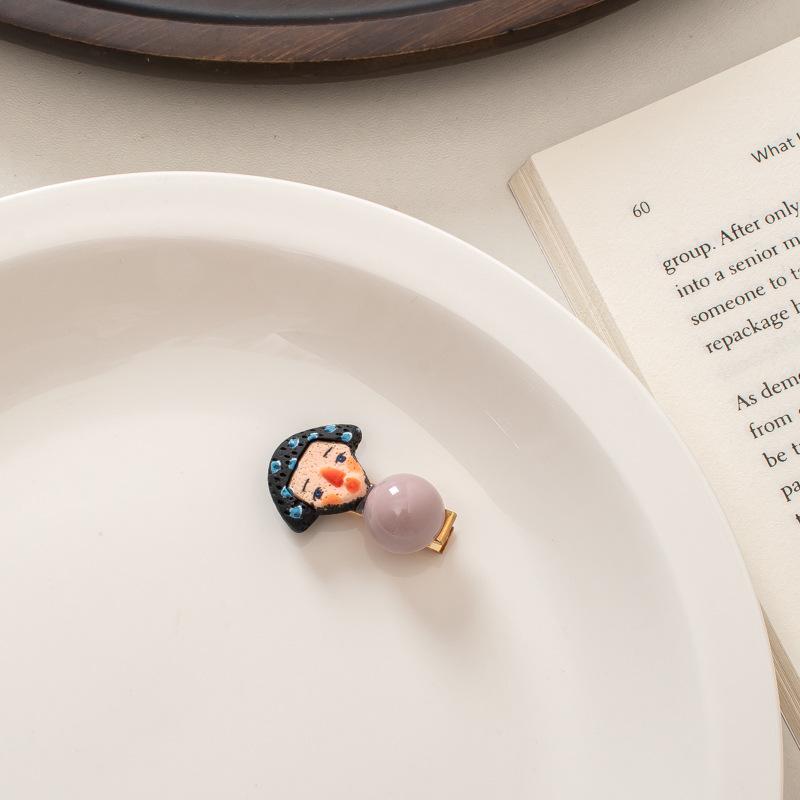 Cute Cartoon Duckbill Hair Clips for Women Handmade Korean Style Funny Hair Accessories