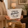 Trousse de toilette - PLANETEE - J'peux pas j’ai Boxe française (minimaliste) - Beige - 100% coton - 3 L