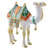 White Camel Figurine, 4.49-inch Trinket Jewelry Box with Hinges, Gold-Plated Crystal Enamel, Home Decor, Special Occasion Gift