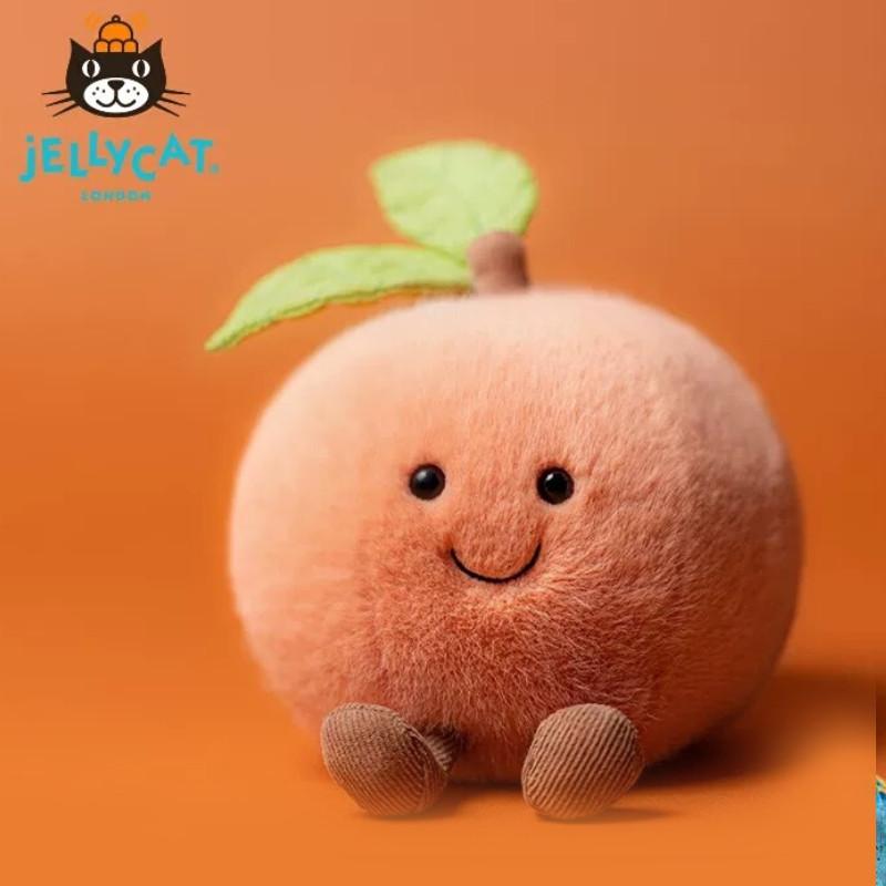Pink Peach Jellycat Plush Toy Cute Stuffed Doll Bag Pendant Decoration Gift
