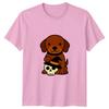 Puppy Dog Skull Witch Hat Halloween Holidays Unisexs Unisexs Graphic Tee