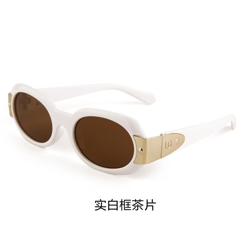 New retro cat's eye versatile decorative sunglasses men's outdoor driving sunshade anti-ultraviolet sunglasses tide