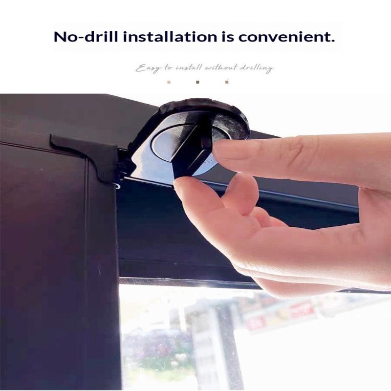 No-Drill Sliding Door Lock, Child Safety Lock For Sliding Windows, High-Rise Anti-Fall Limiter, Anti-Theft Safety Latch