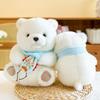 Milk cute Lele bear plush toy children sleep soothing pillow scarf bear office doll gift