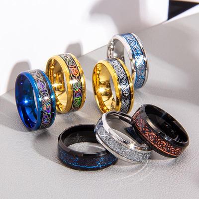 Herrenring mit Drachenmuster – beliebtes neues Design