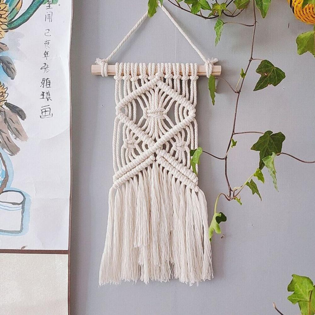 Macrame Wall Hanging Boho Tapestry Woven Bohemian Wall Decor Handmade Weaving Landscaping Wall Tapestry decoración hogar