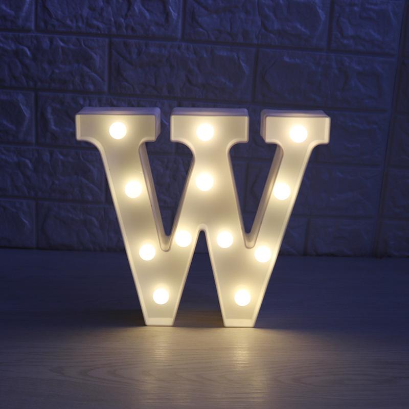 LED Marquee Letter Character Lights A - Z Alphabet Light Up Sign Decor